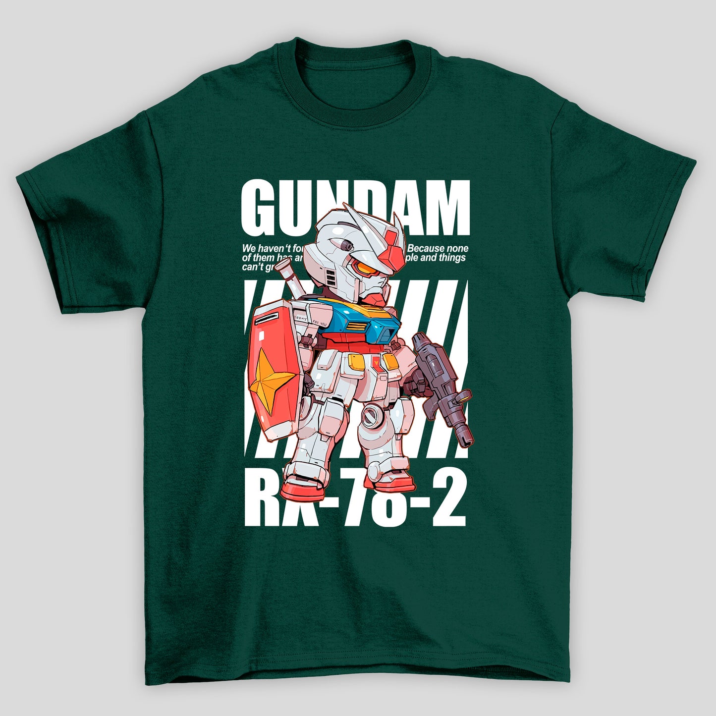 Camiseta Básica Unissex Gundam Robo Cute Streetwear
