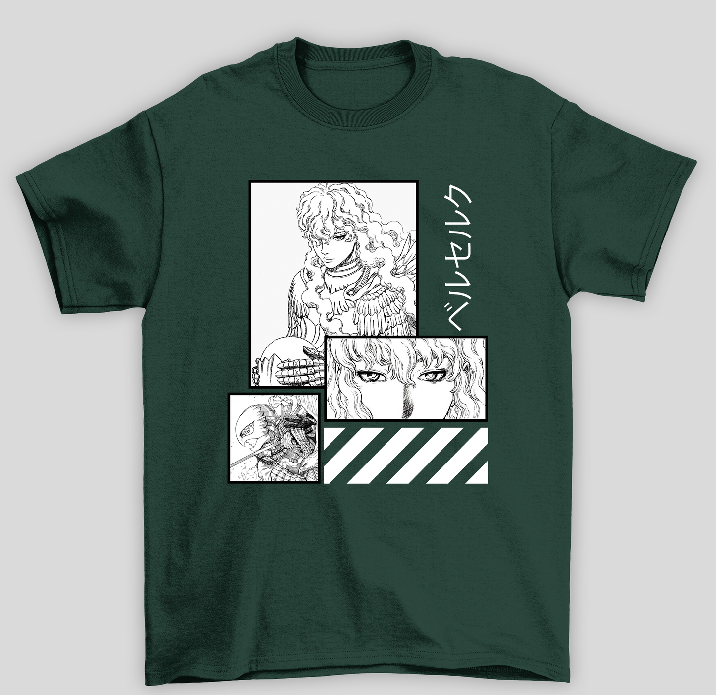 Camiseta Básica Unissex Berserk Anime Mangá Griffth