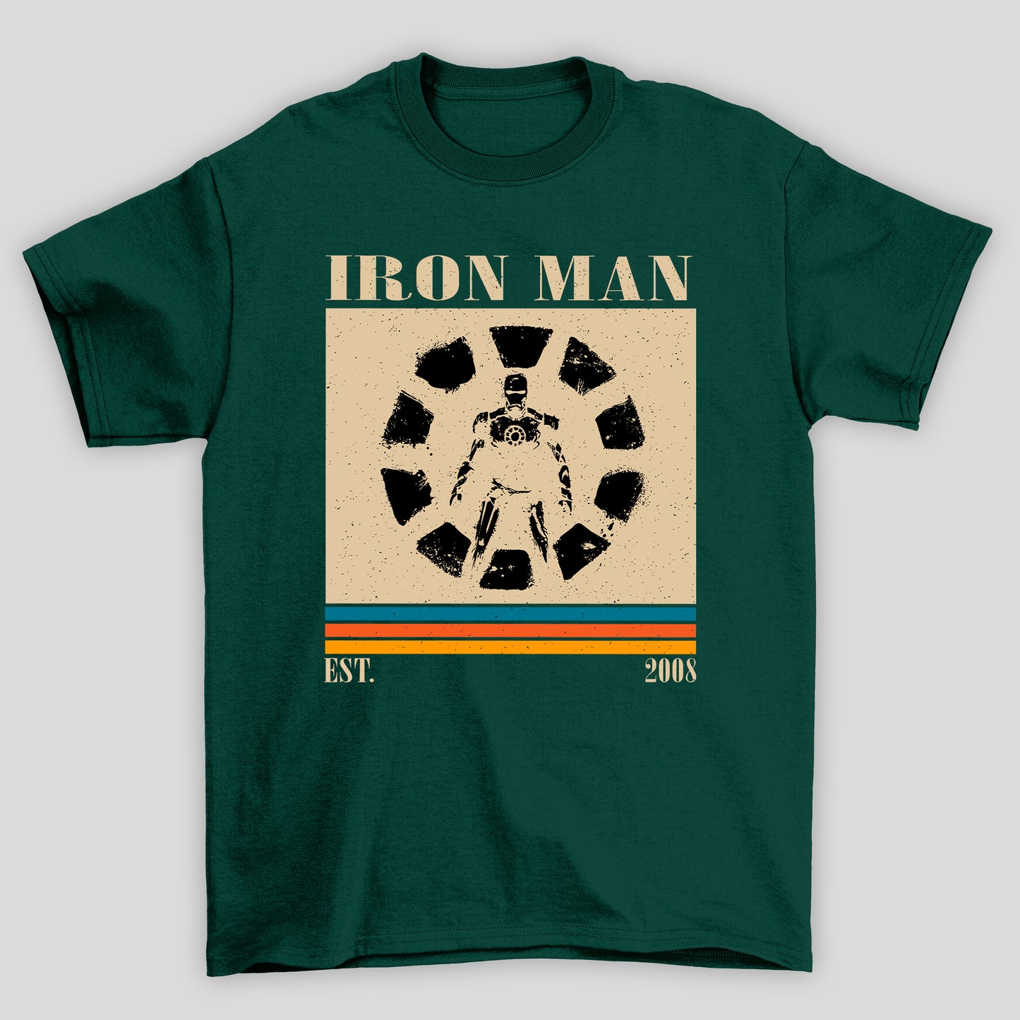 Camiseta Básica Unissex Homem de Ferro Est. 2008