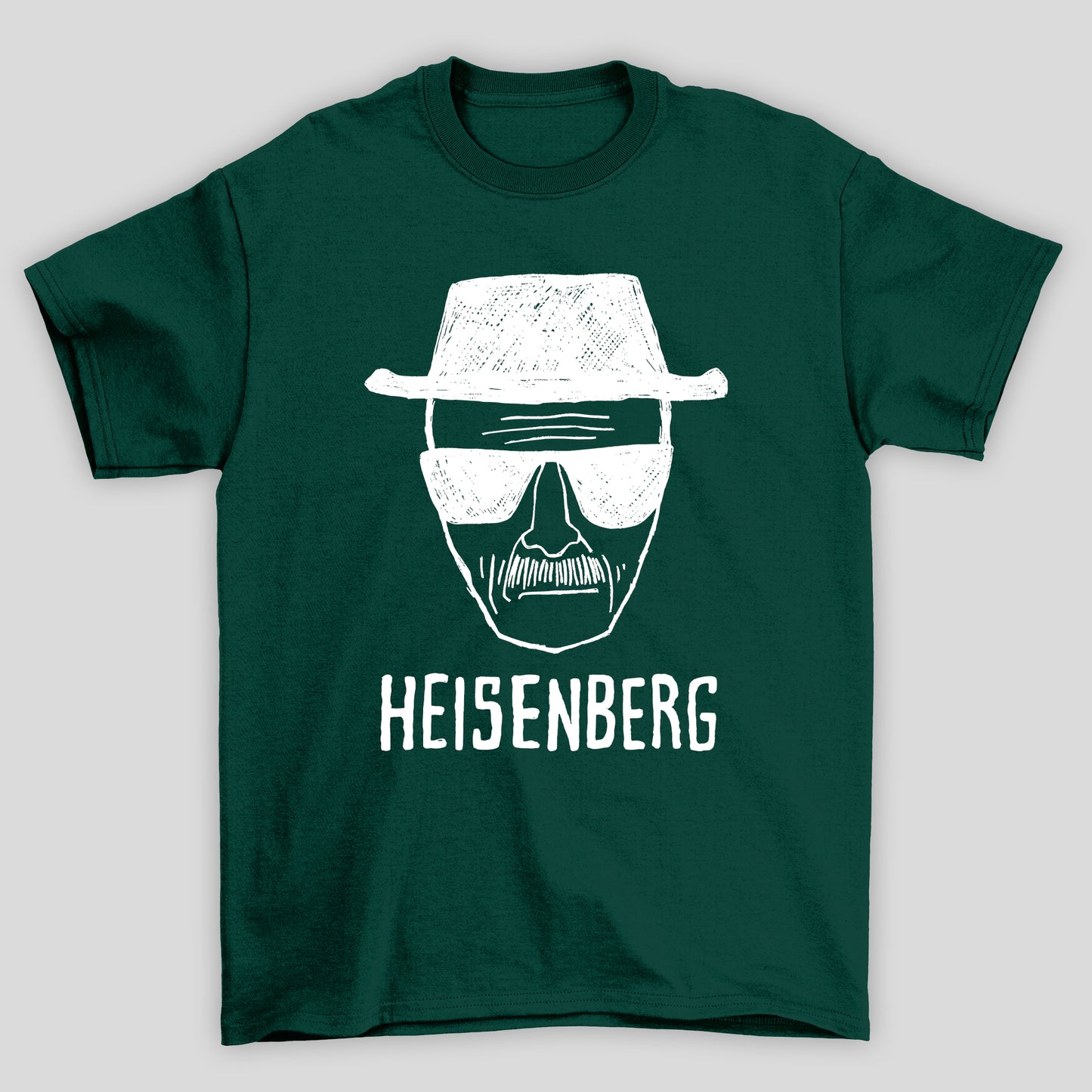 Camiseta Básica Unissex Breaking Bad Heisenberg Desenho Rosto