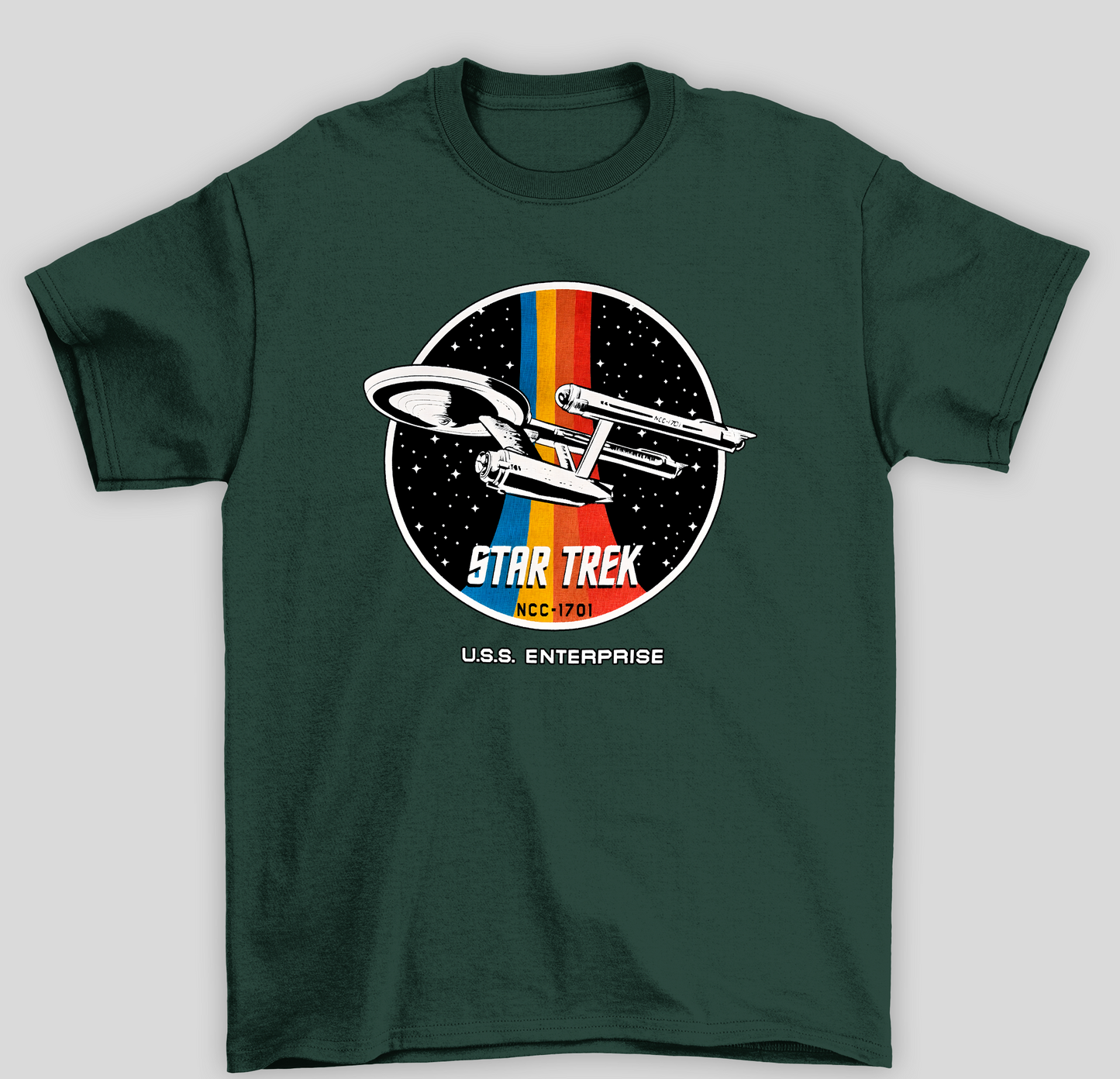 Camiseta Básica Unissex Star Trek Nave NCC-1701
