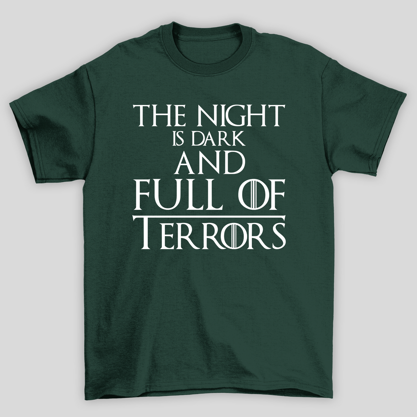 Camiseta Básica Unissex The Night Is Dark Game Of Thrones