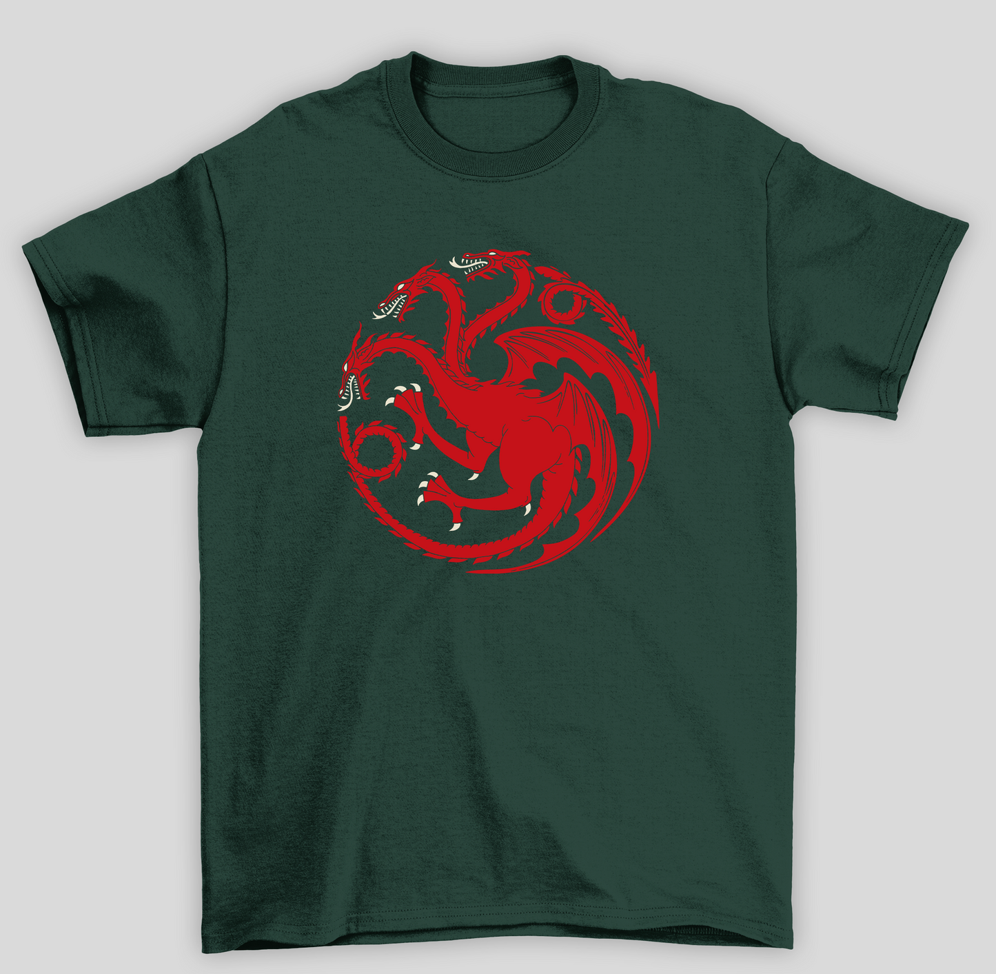 Camiseta Básica Unissex Brasão Targaryen Game Of Thrones