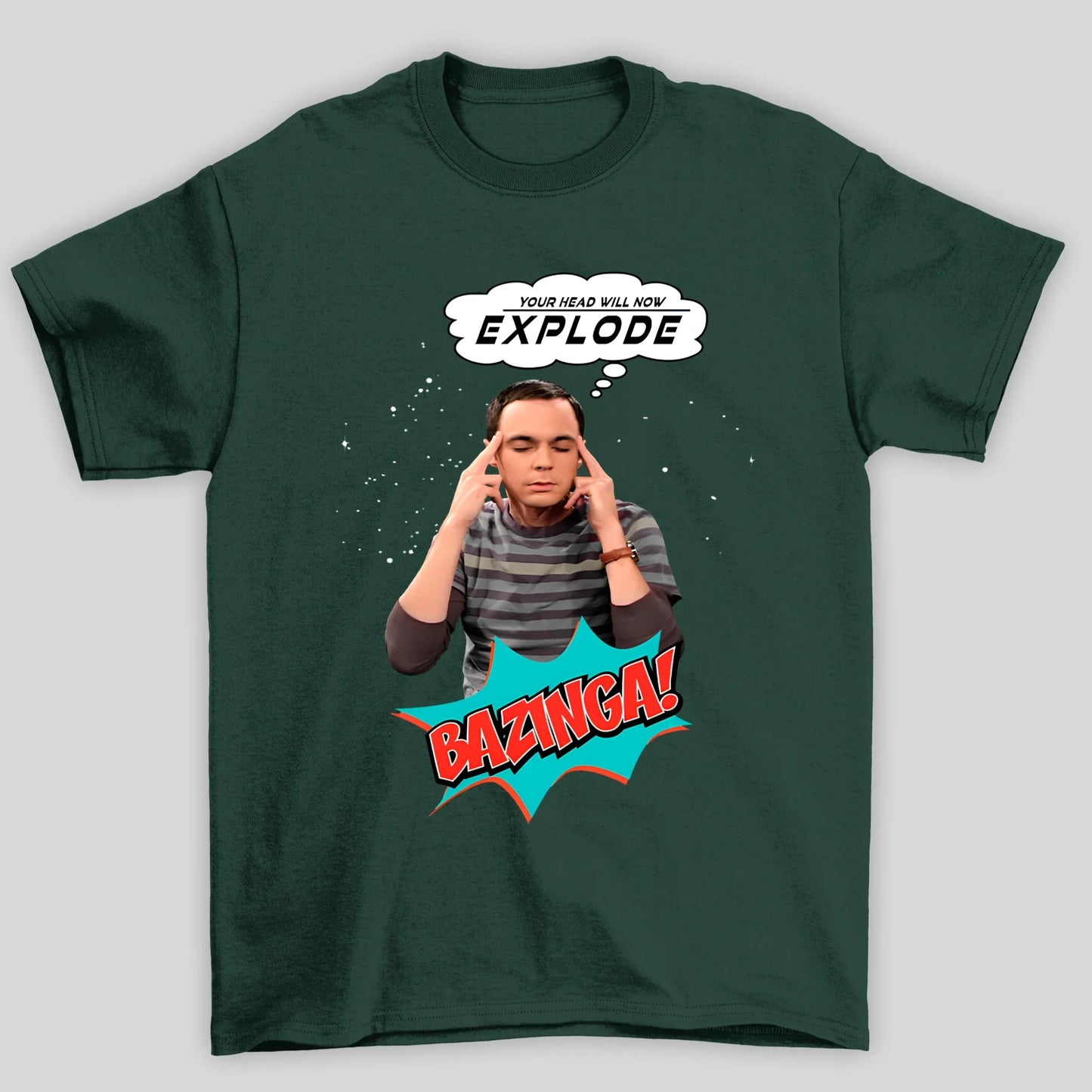 Camiseta Básica Unissex Explode Sheldon The Big Bang Theory