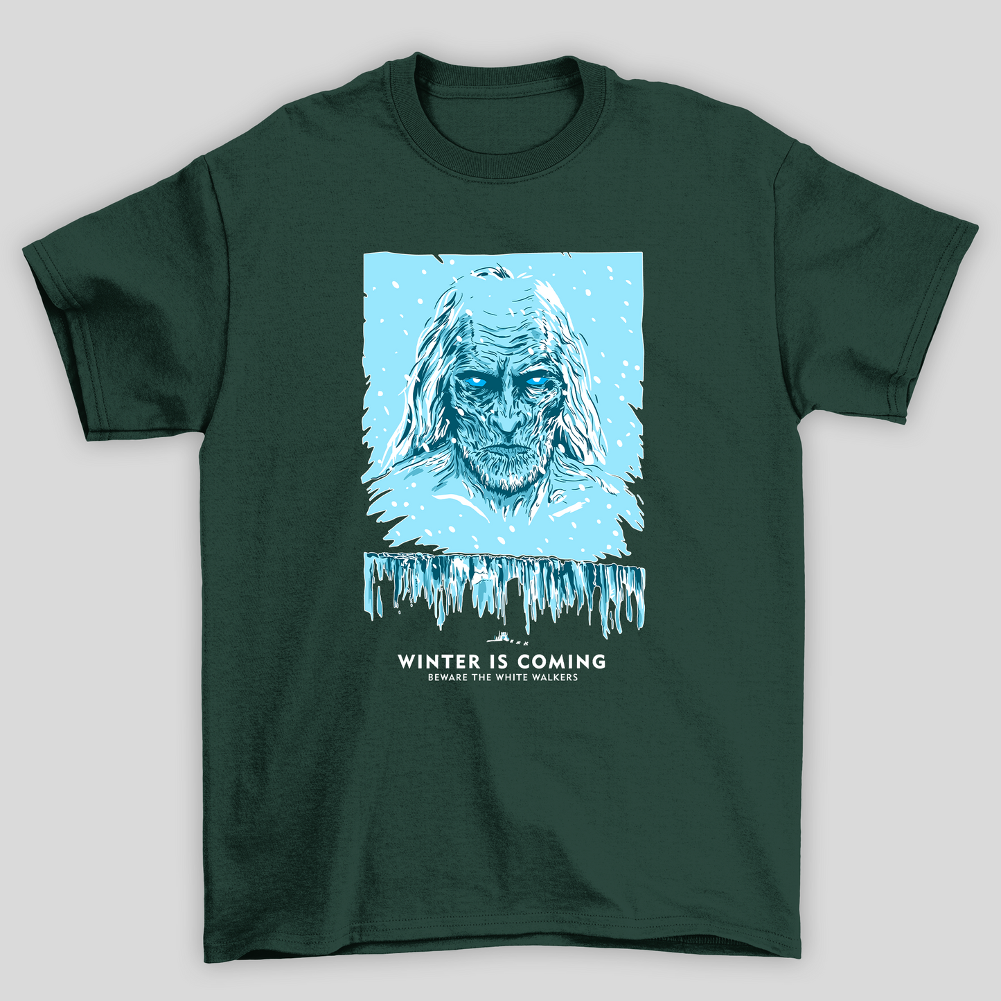 Camiseta Básica Unissex Winter Is Coming Homem Gelo Game Of Thrones