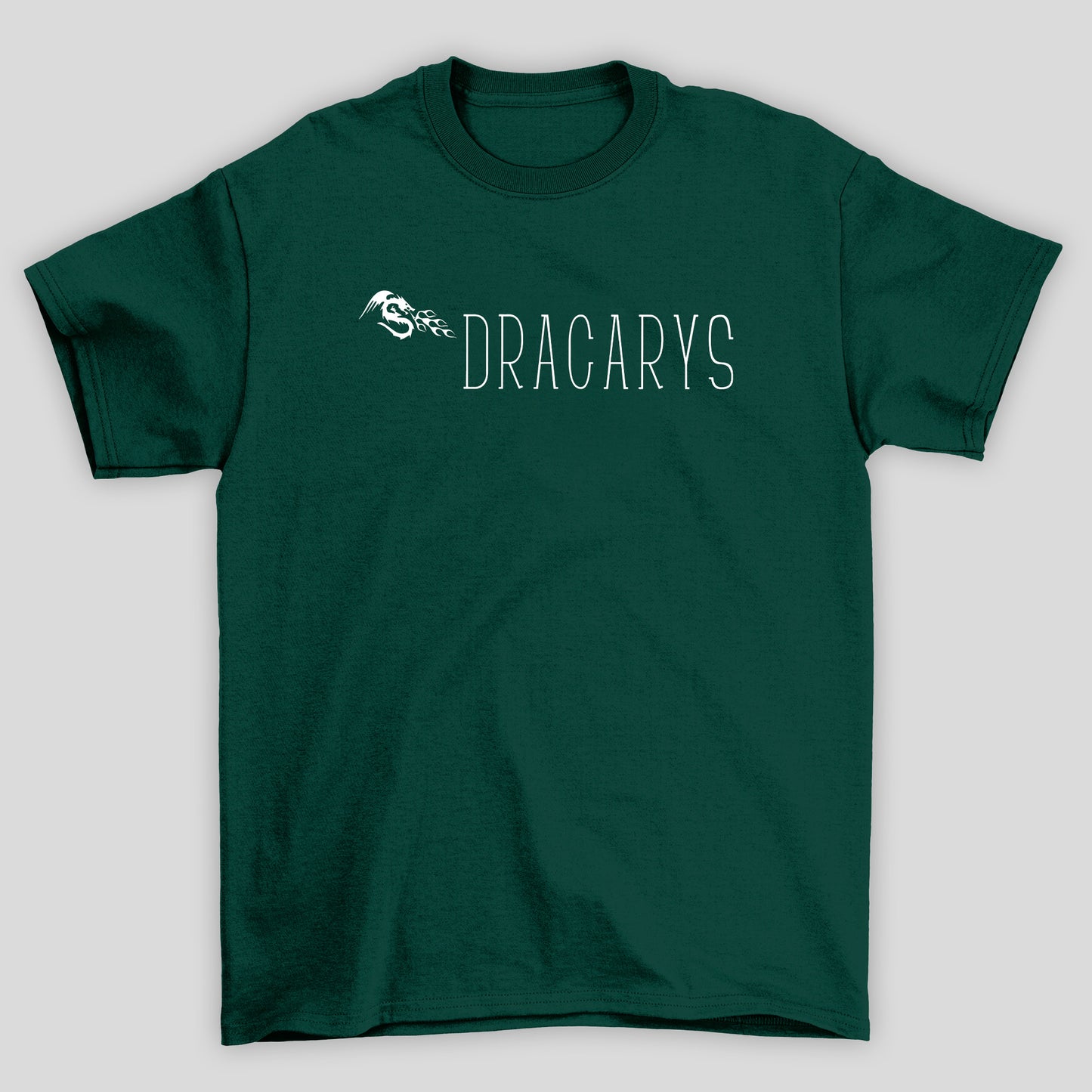 Camiseta Básica Unissex Dracarys Minimalista Game Of Thrones