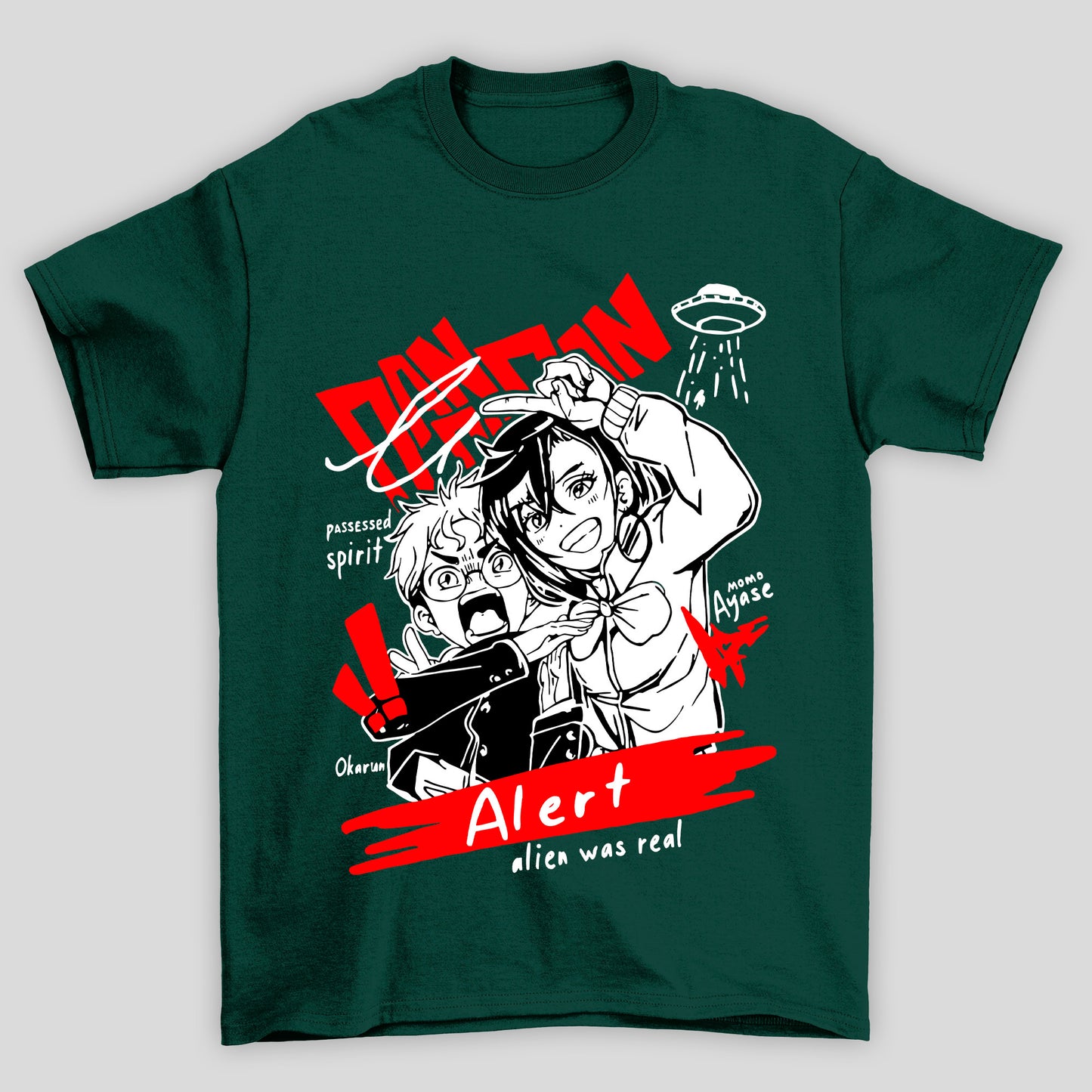 Camiseta Básica Unissex Dandadan Momo Ayase Okarun