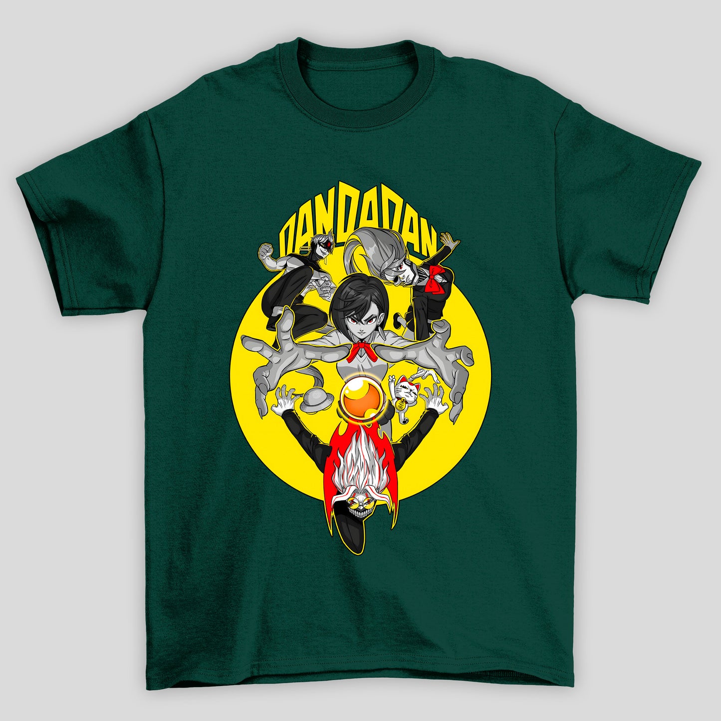 Camiseta Básica Unissex Dandadan Personagens Lua