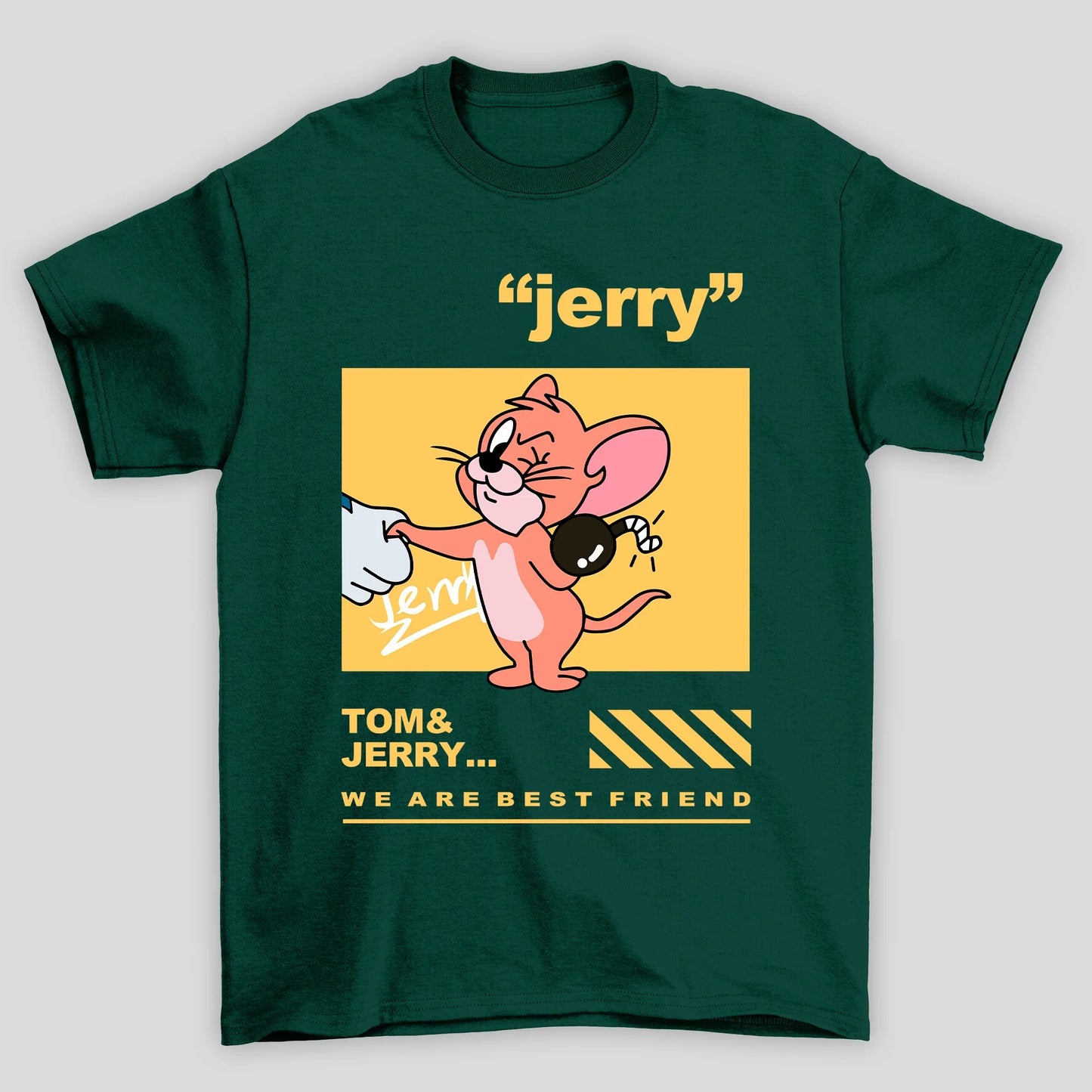 Camiseta Básica Unissex Jerry Tom e Jerry