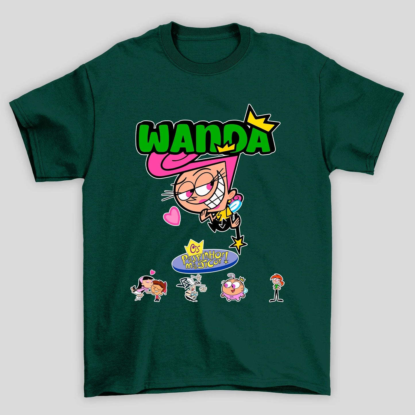 Camiseta Básica Unissex Wanda Padrinhos Mágicos