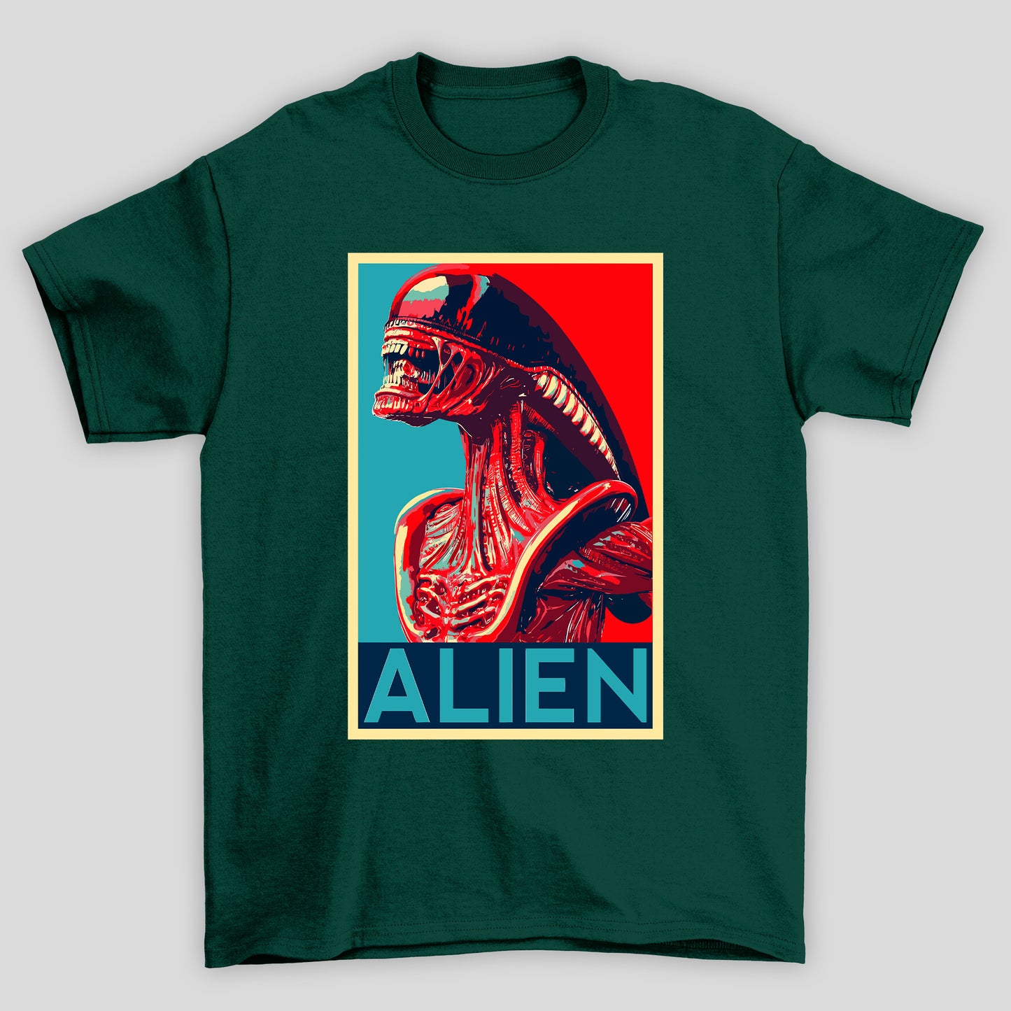 Camiseta Básica Unissex Alien Xenomorph Retro Art