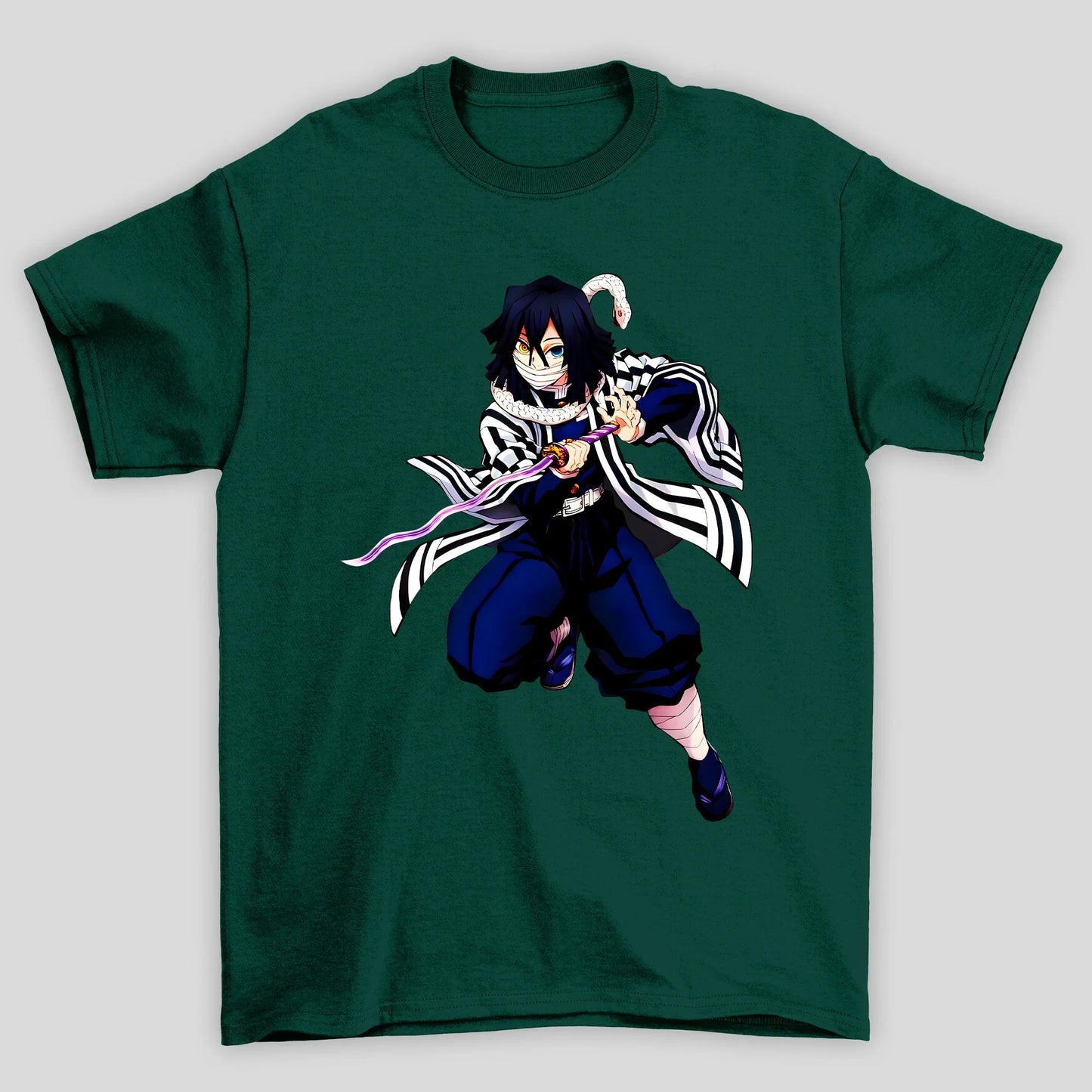 Camiseta Básica Unissex Obanai Demon Slayer