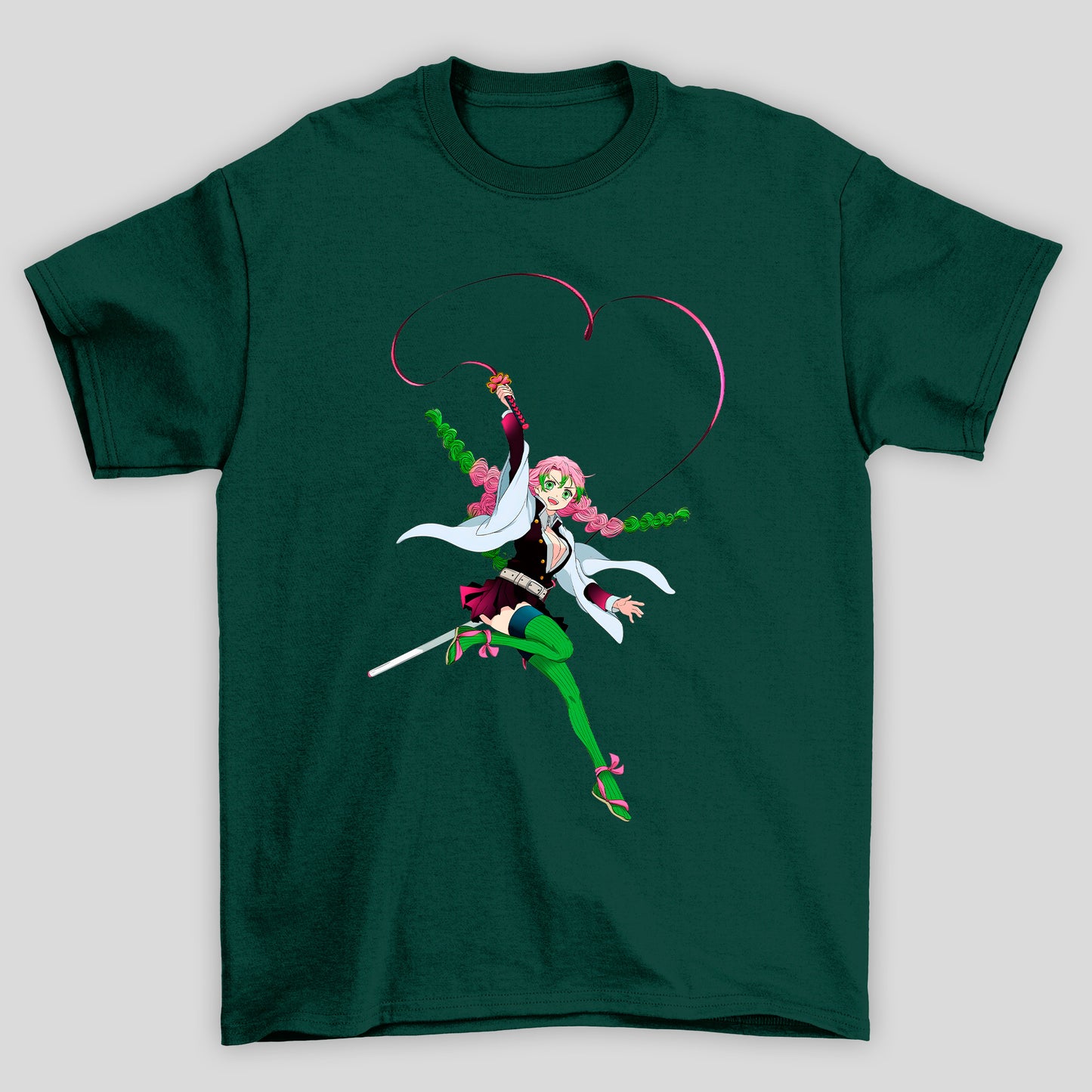 Camiseta Básica Unissex Mitsuri Demon Slayer