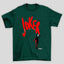 Camiseta Básica Unissex Joker Grafite Vermelho