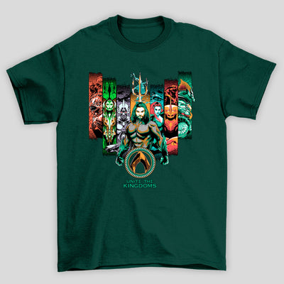 Camiseta Básica Unissex Unite The Kingdoms Aquaman
