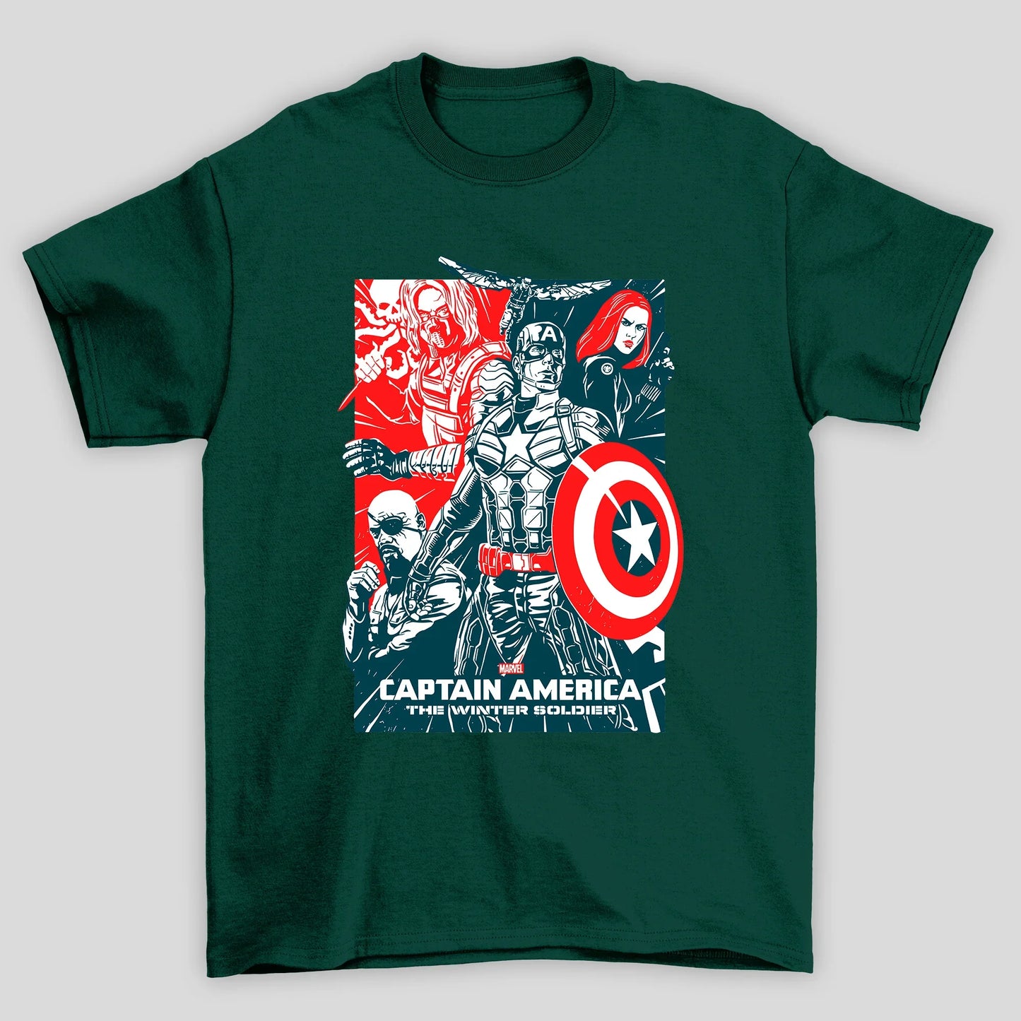Camiseta Básica Unissex The Winter Soldier Capitao America