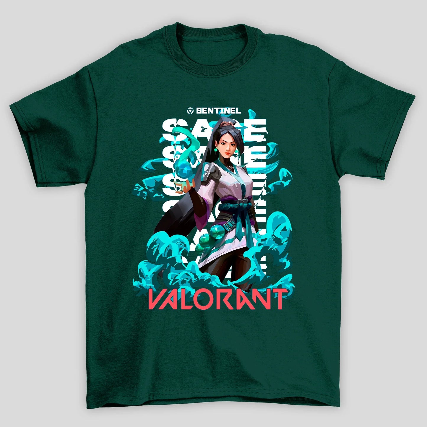 Camiseta Básica Unissex Sage Sentinel Valorant