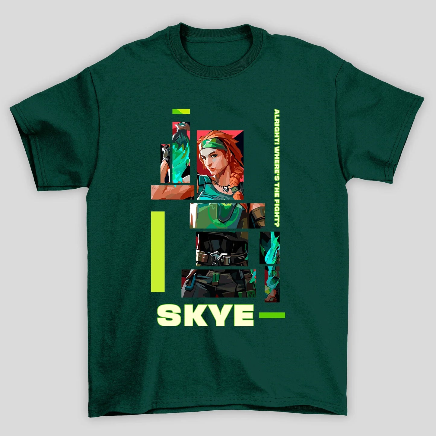 Camiseta Básica Unissex Skye Quadrados Valorant