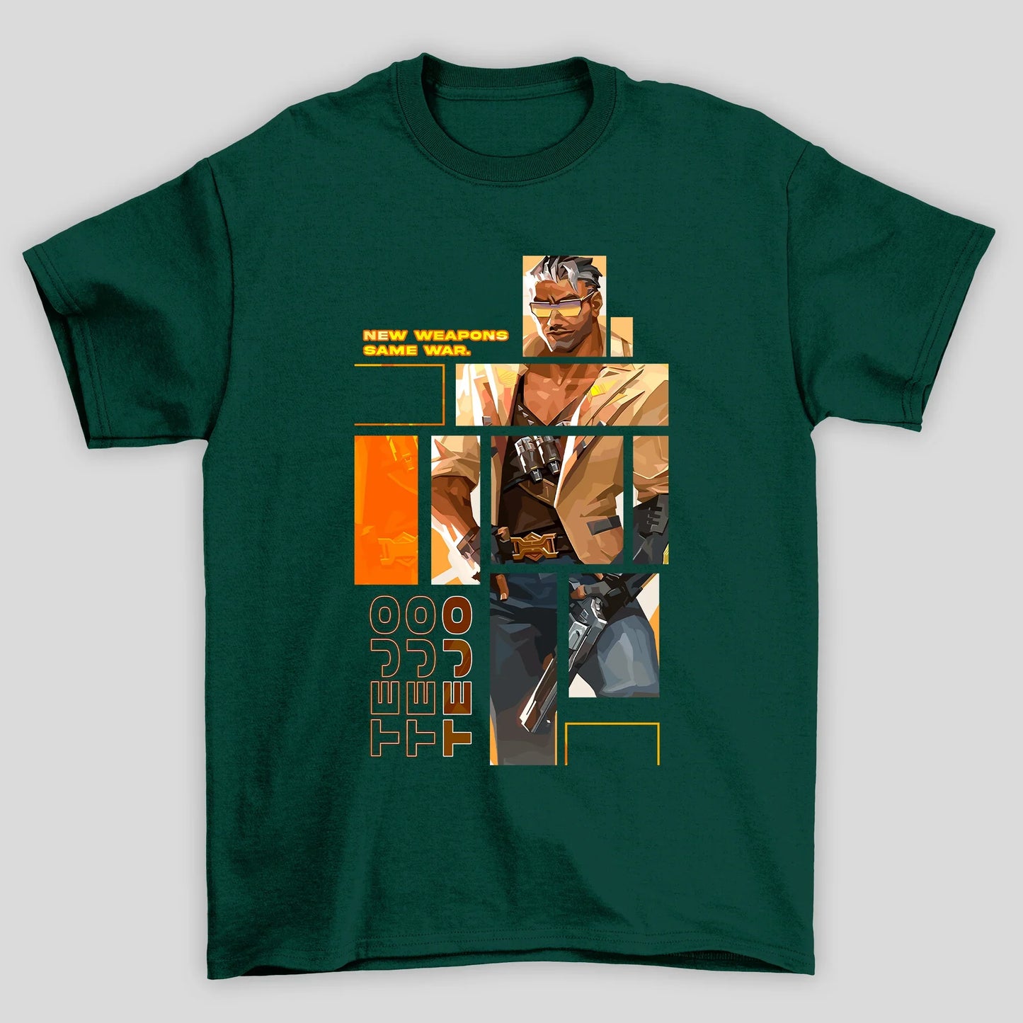 Camiseta Básica Unissex Tejo Quadrados Valorant