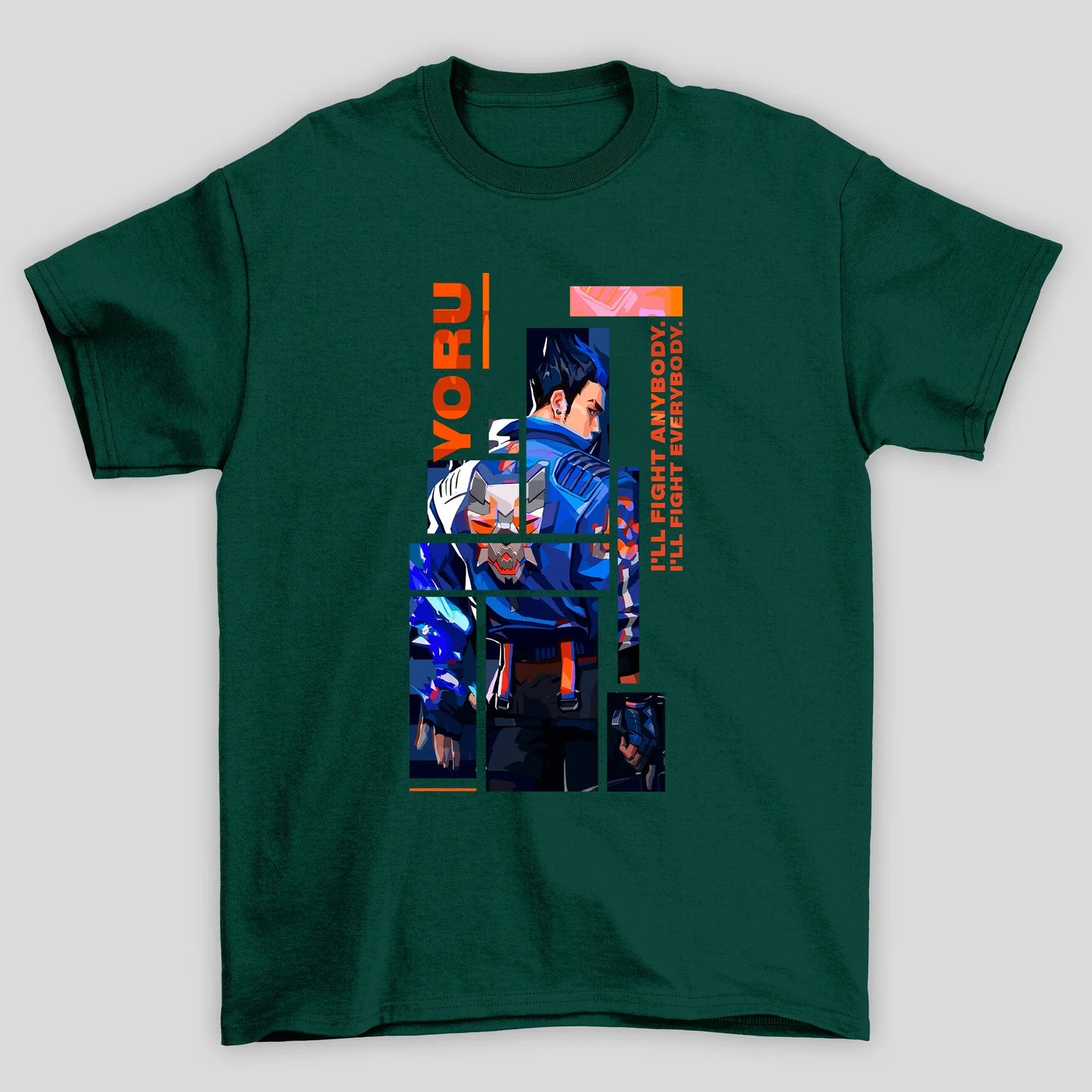 Camiseta Básica Unissex Yoru Quadrados Valorant