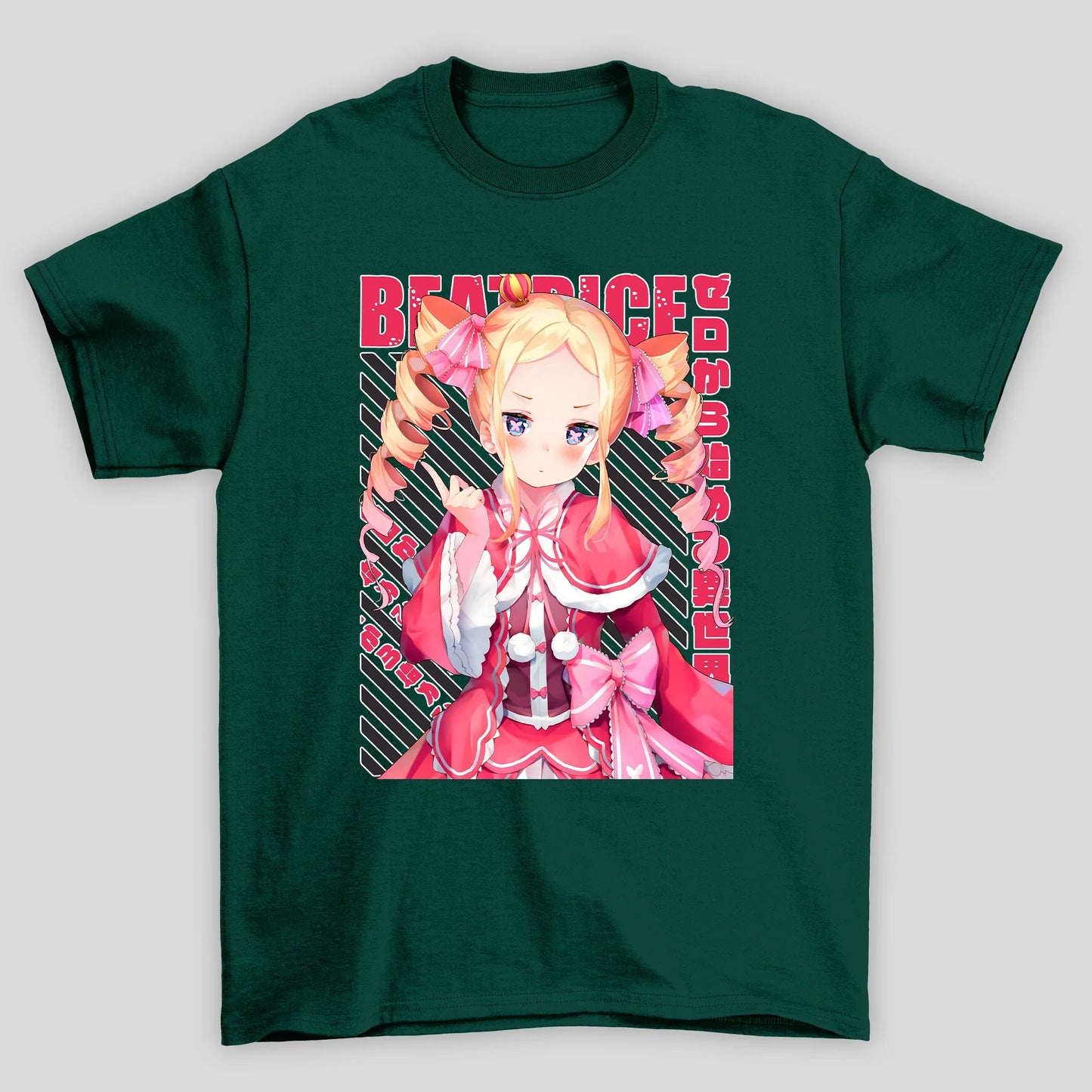 Camiseta Básica Unissex Beatrice Kanji Re Zero