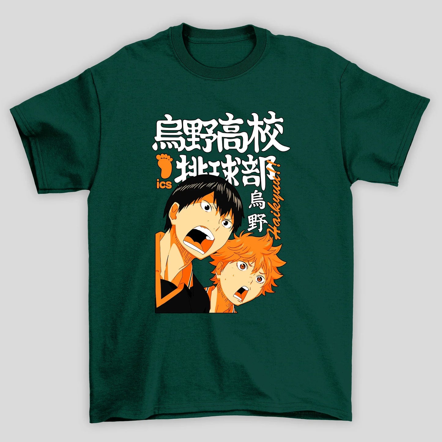 Camiseta Básica Unissex Kanji Kageyama Hinata Haikyuu