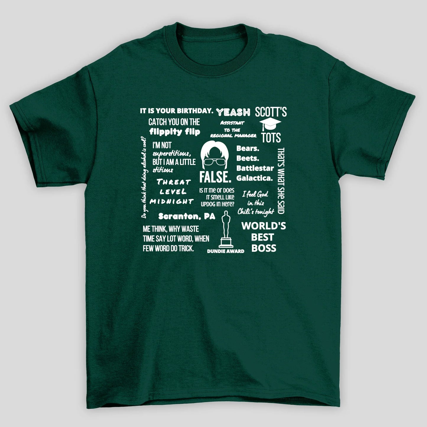 Camiseta Básica Unissex The Office Textos