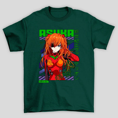 Camiseta Básica Unissex Asuka Kanji 02 Evangelion
