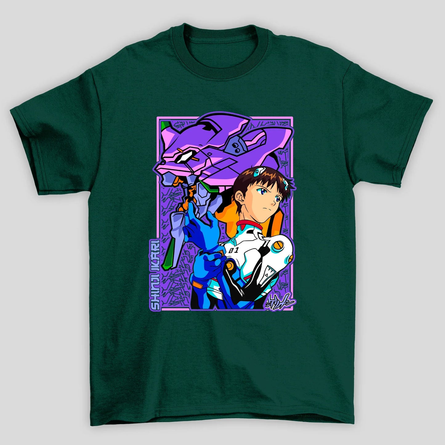 Camiseta Básica Unissex Shinji Mecha Evangelion