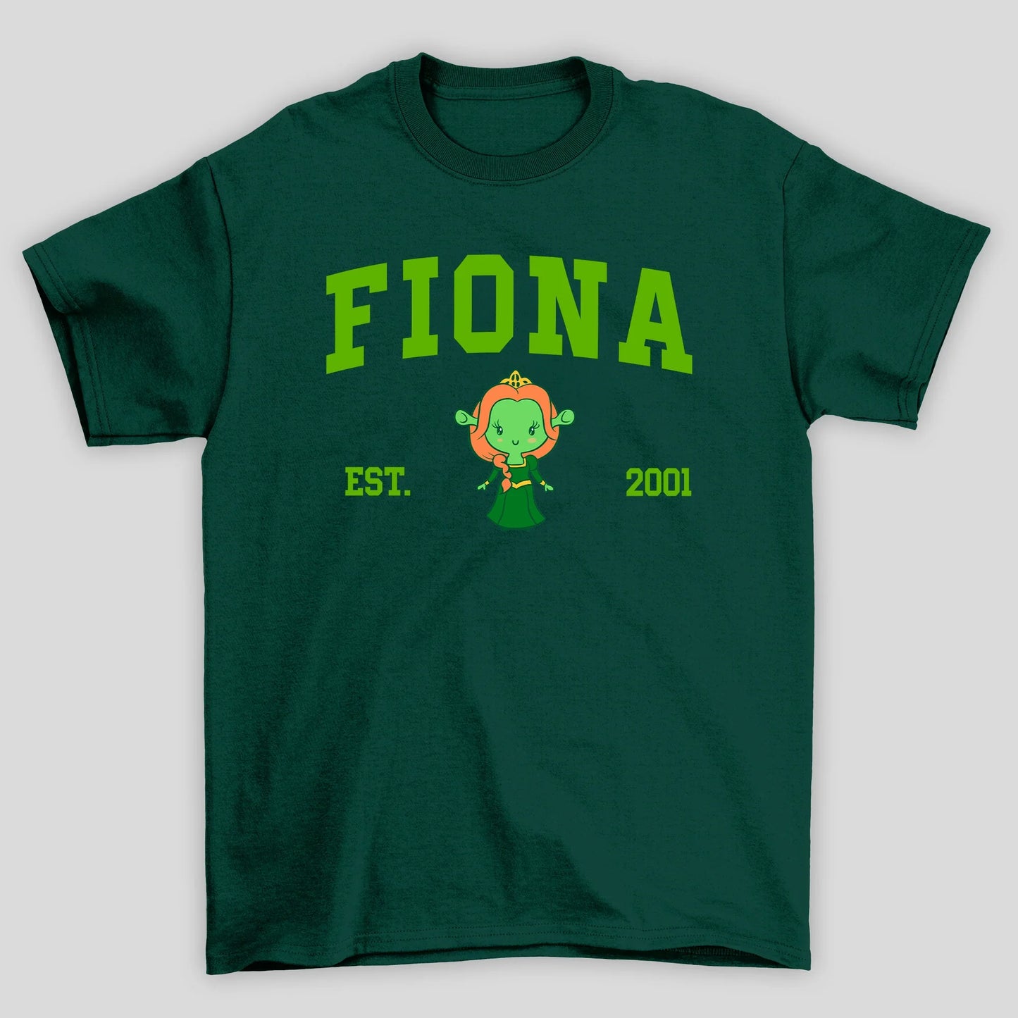 Camiseta Básica Unissex Fiona Est 2001 Shrek