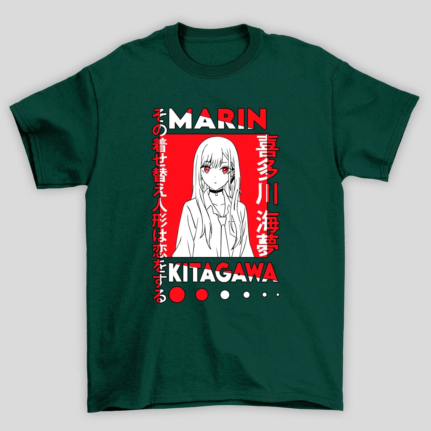 Camiseta Básica Unissex Marin Kitagawa Kanji My Dress Up Darling