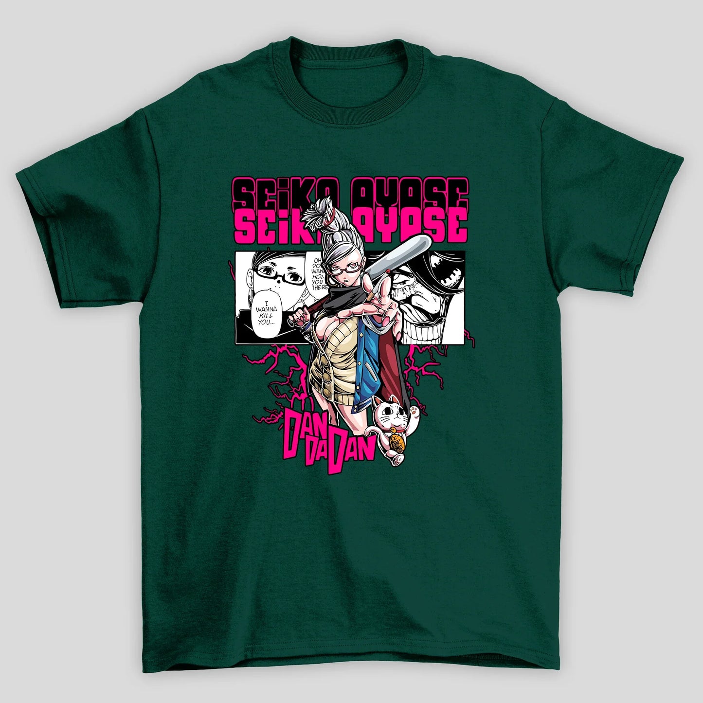 Camiseta Básica Unissex Seiko Ayase Velha Turbo Dandadan