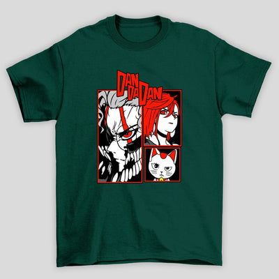 Camiseta Básica Unissex Momo Okarun Velha Turbo Dandadan