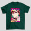 Camiseta Básica Unissex Momo Ayase Kanji Bandeides Dandadan