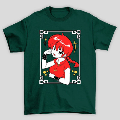 Camiseta Básica Unissex Ranma Saotome Adornos