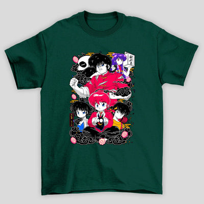 Camiseta Básica Unissex Personagens Ranma