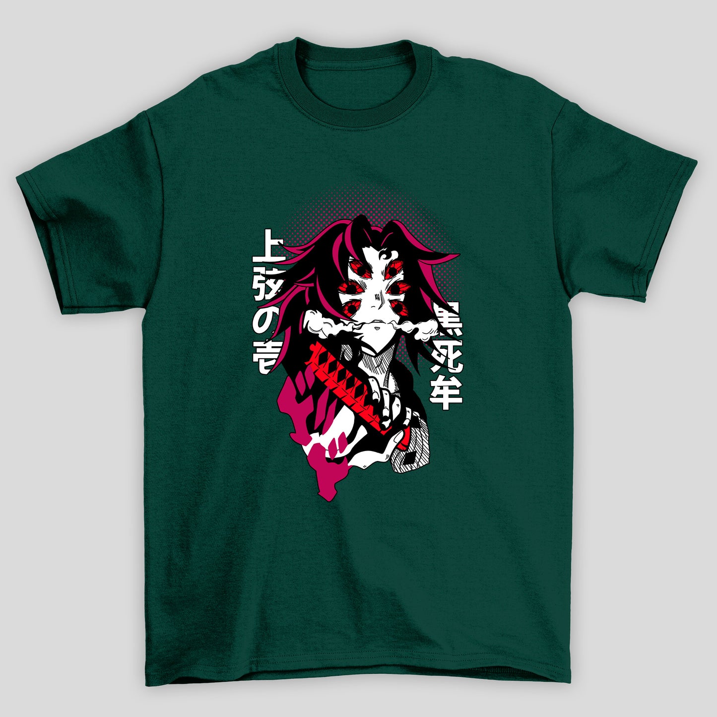 Camiseta Basica Unissex Demon Slayer Kokushibo Kanji