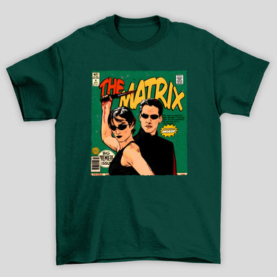 Camiseta Básica Unissex Capa Hq Neo Trinity Matrix