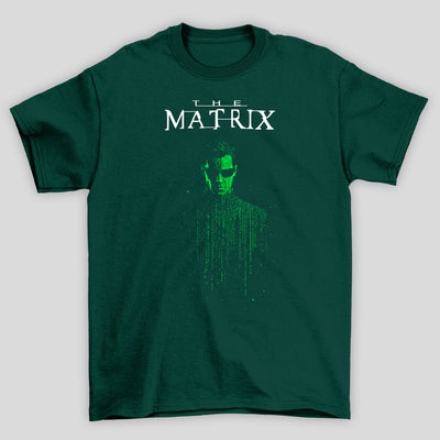 Camiseta Básica Unissex Neo Binarios Matrix