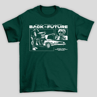 Camiseta Básica Unissex Delorean Mcfly Dr Brown Back To Future