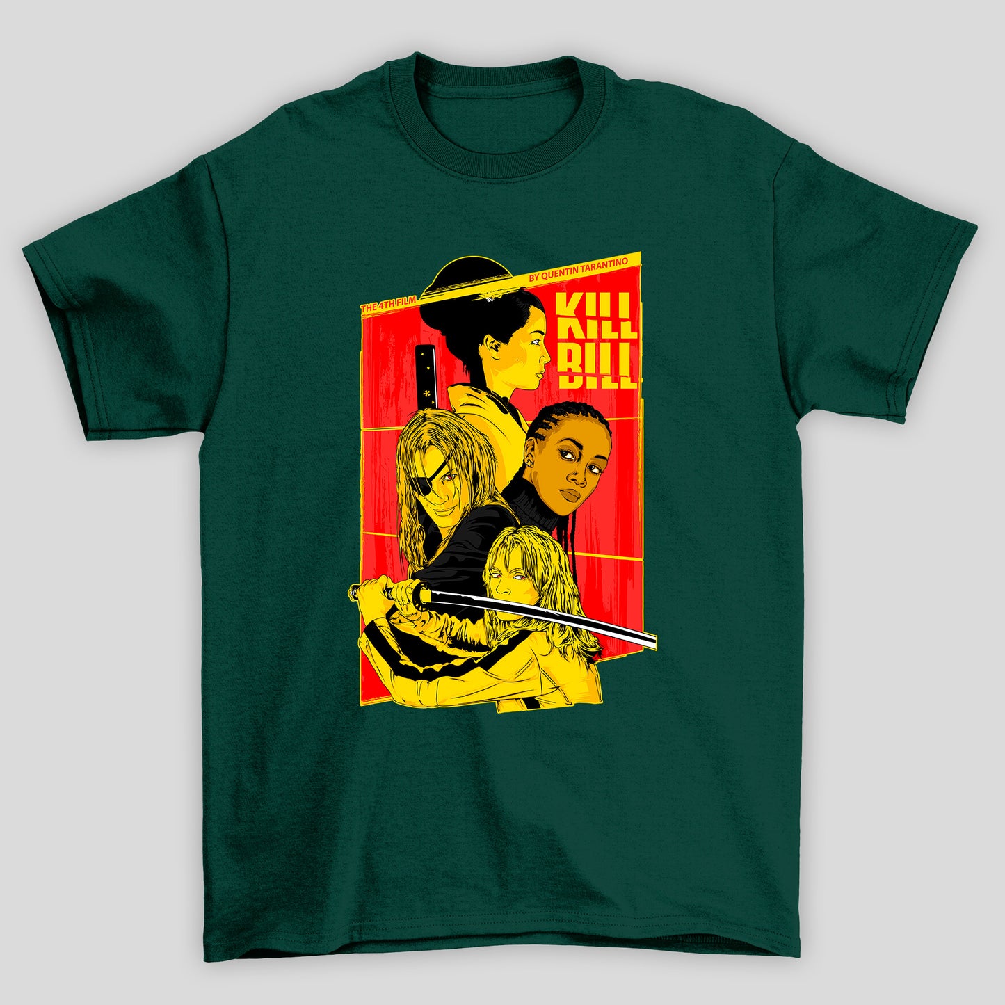 Camiseta Básica Unissex Kill Bill Personagens Femininas