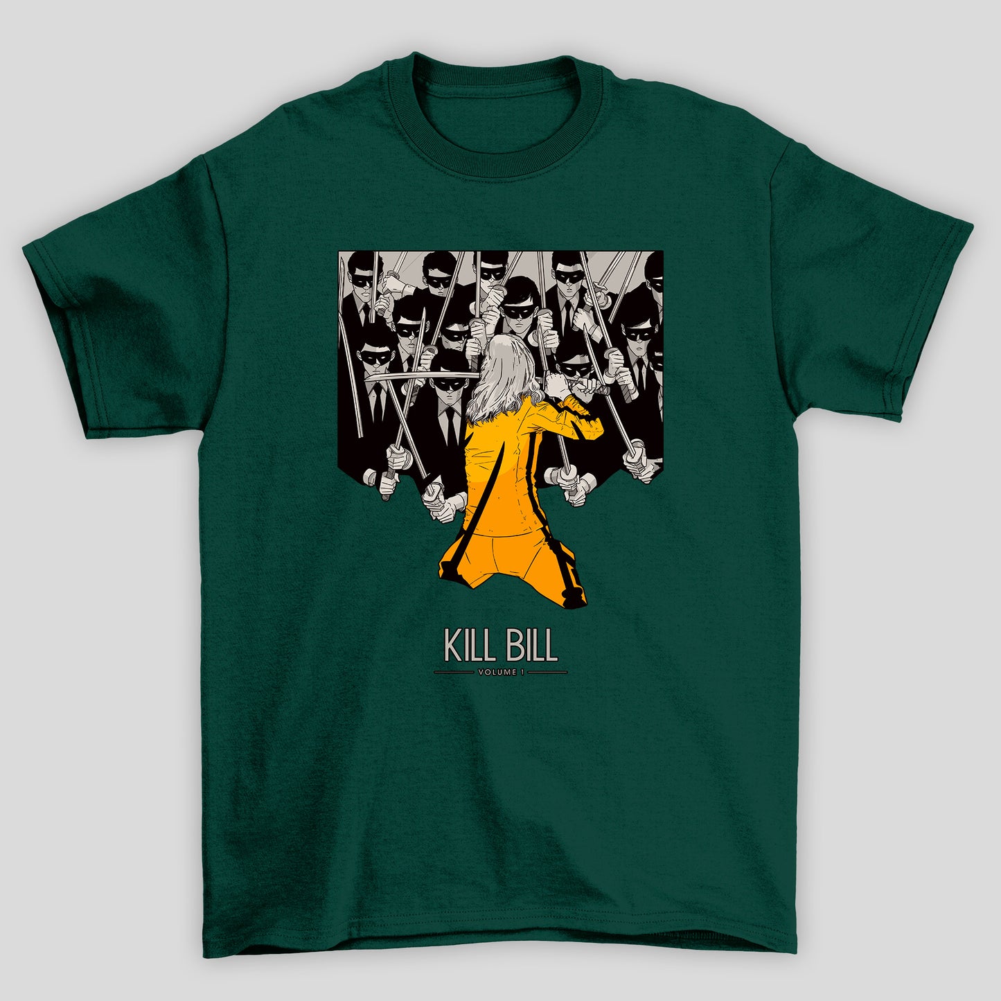 Camiseta Básica Unissex Kill Bill Arte Mascarados Espadas
