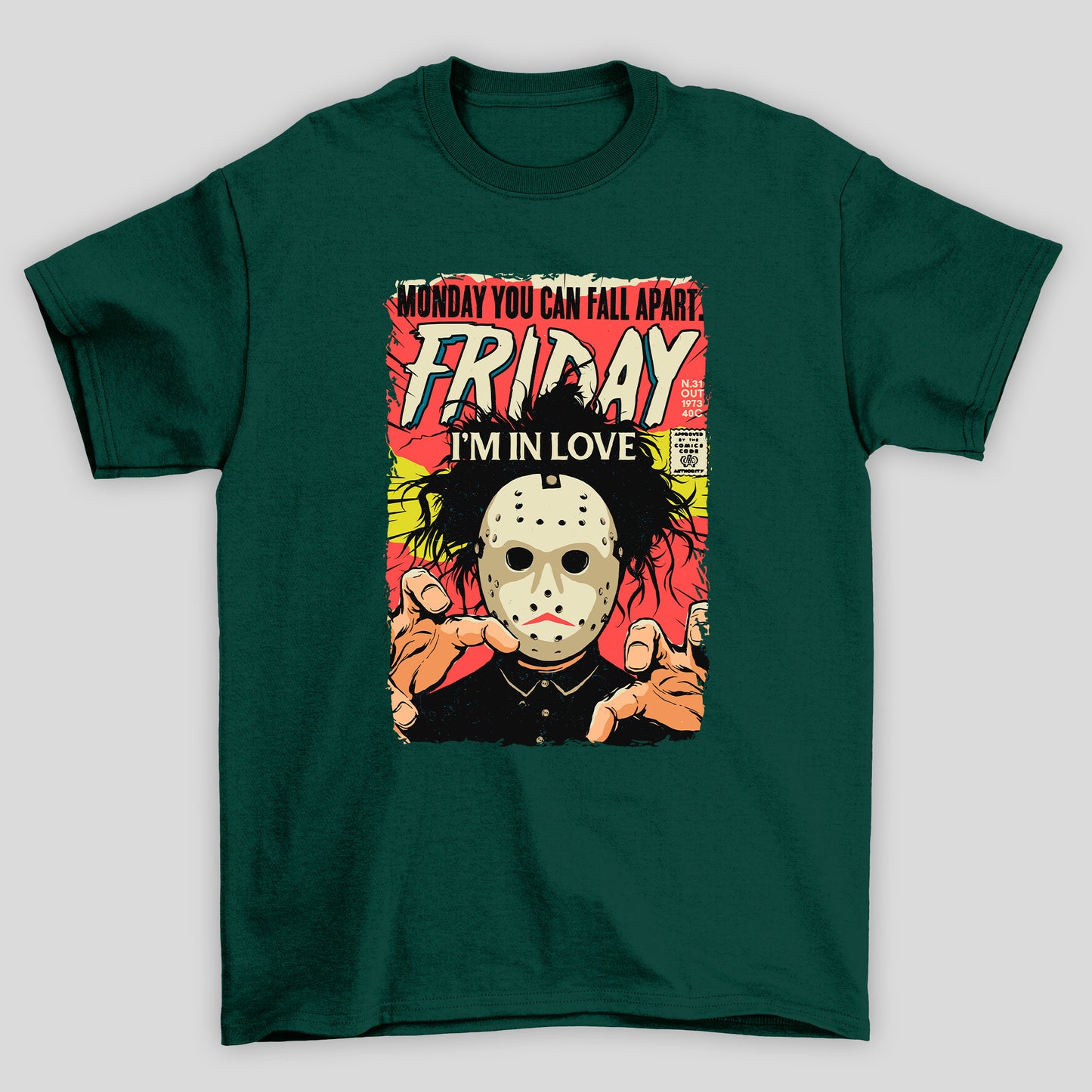 Camiseta Básica Unissex Fridey I'm In Love Sexta Feira 13