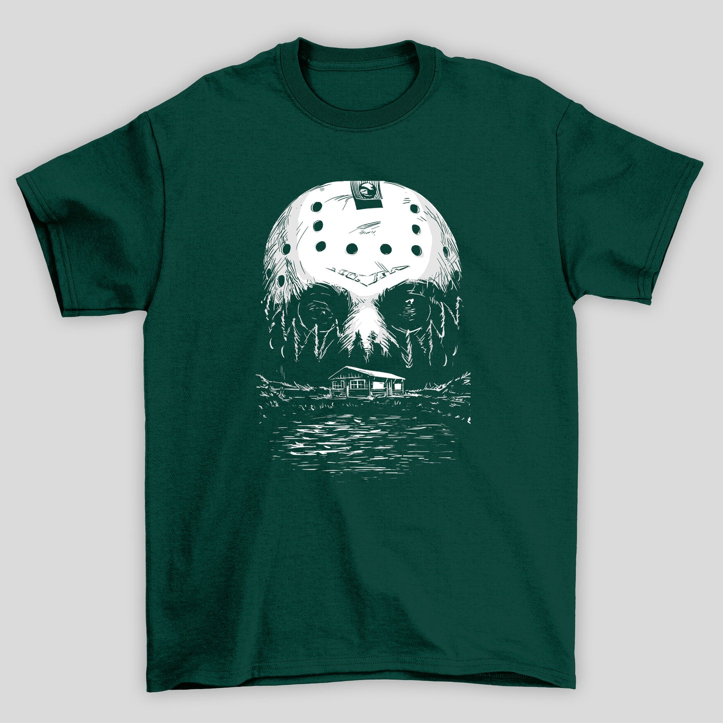 Camiseta Básica Unissex Mascara Jason Cabana Sexta Feira 13