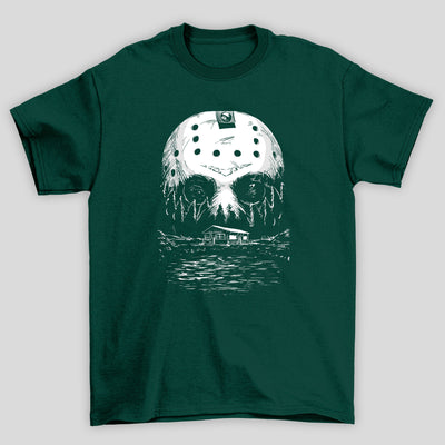 Camiseta Básica Unissex Mascara Jason Cabana Sexta Feira 13