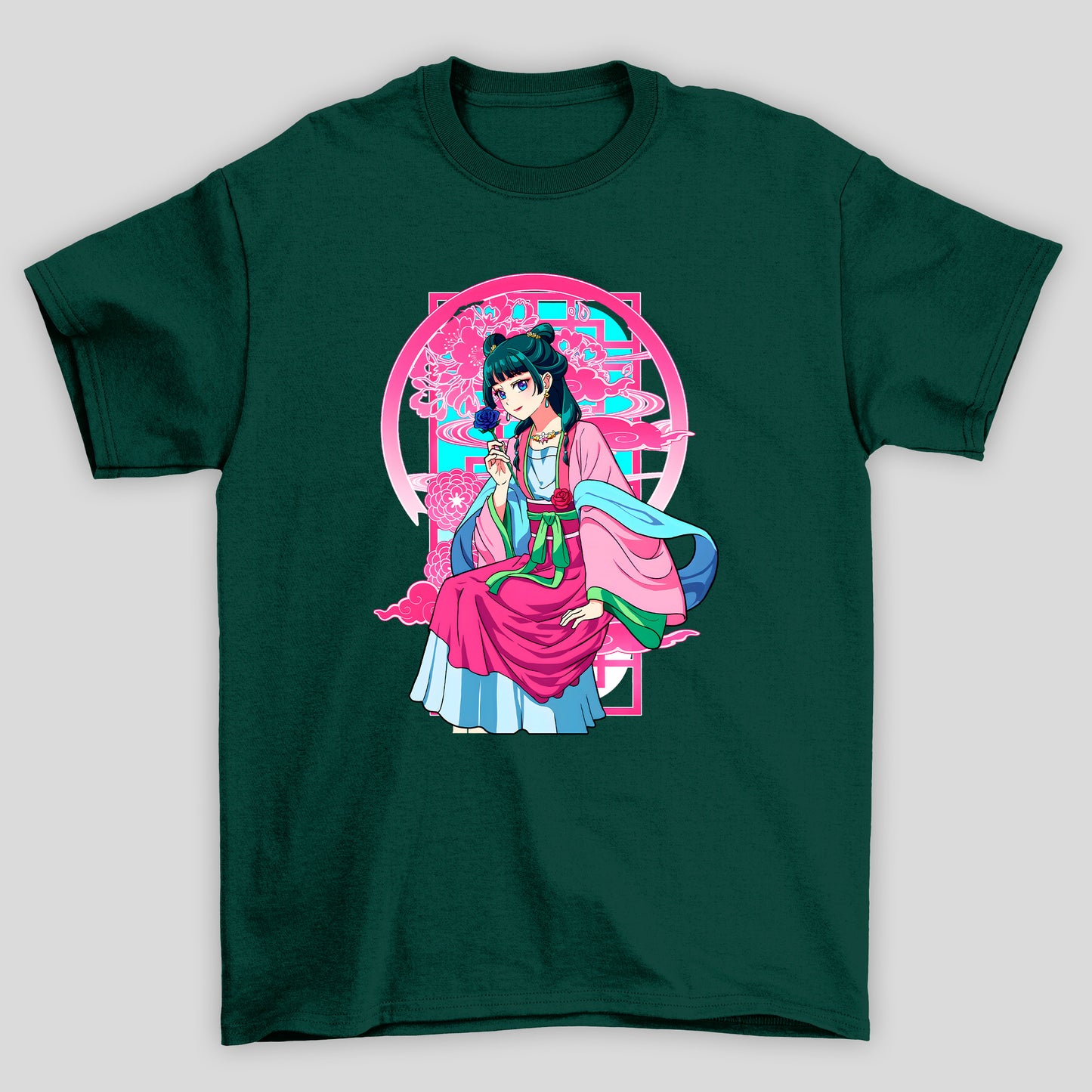 Camiseta Básica Unissex The Apothecary Diaries Nuvem Rosa