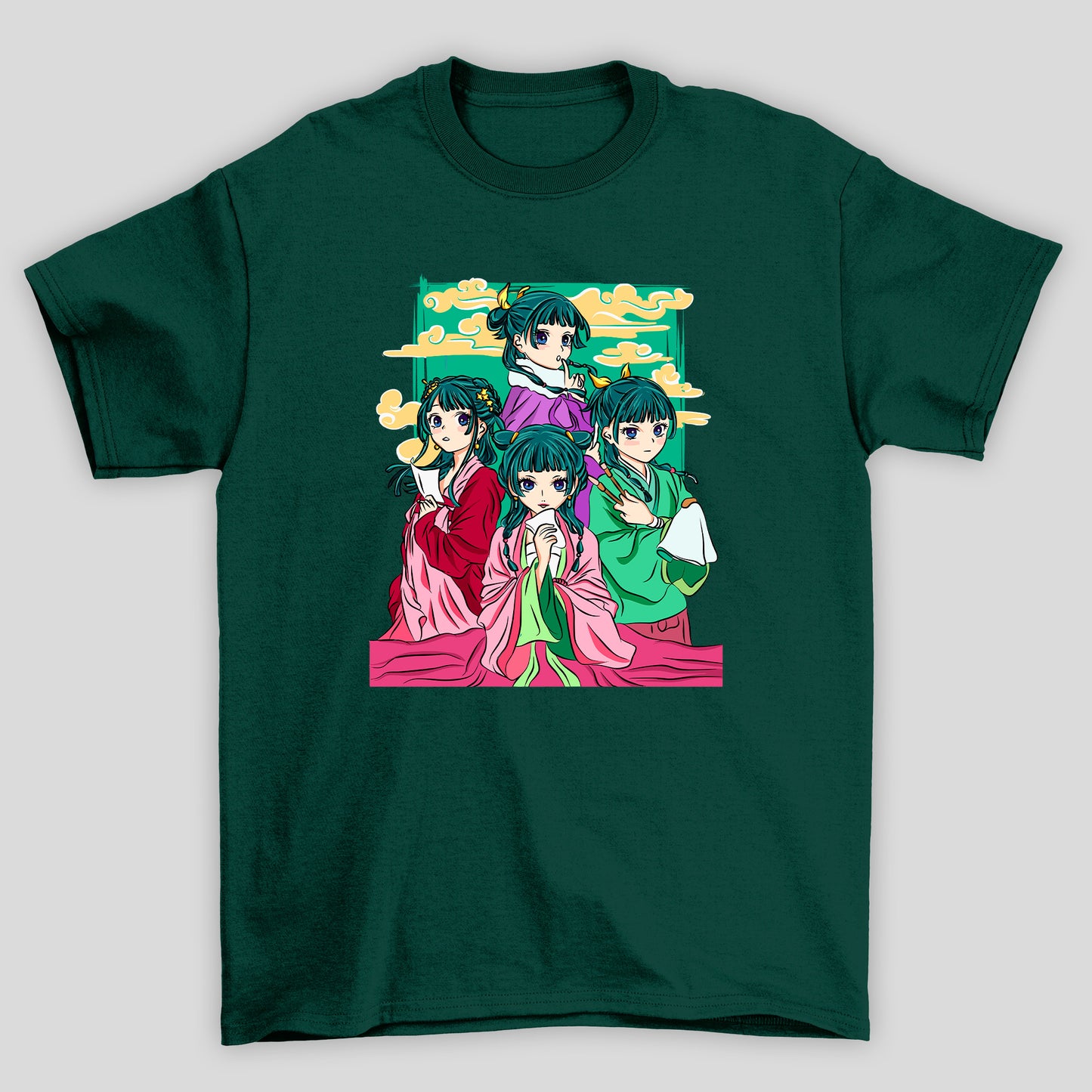 Camiseta Básica Unissex The Apothecary Diaries Nuvem Amarela