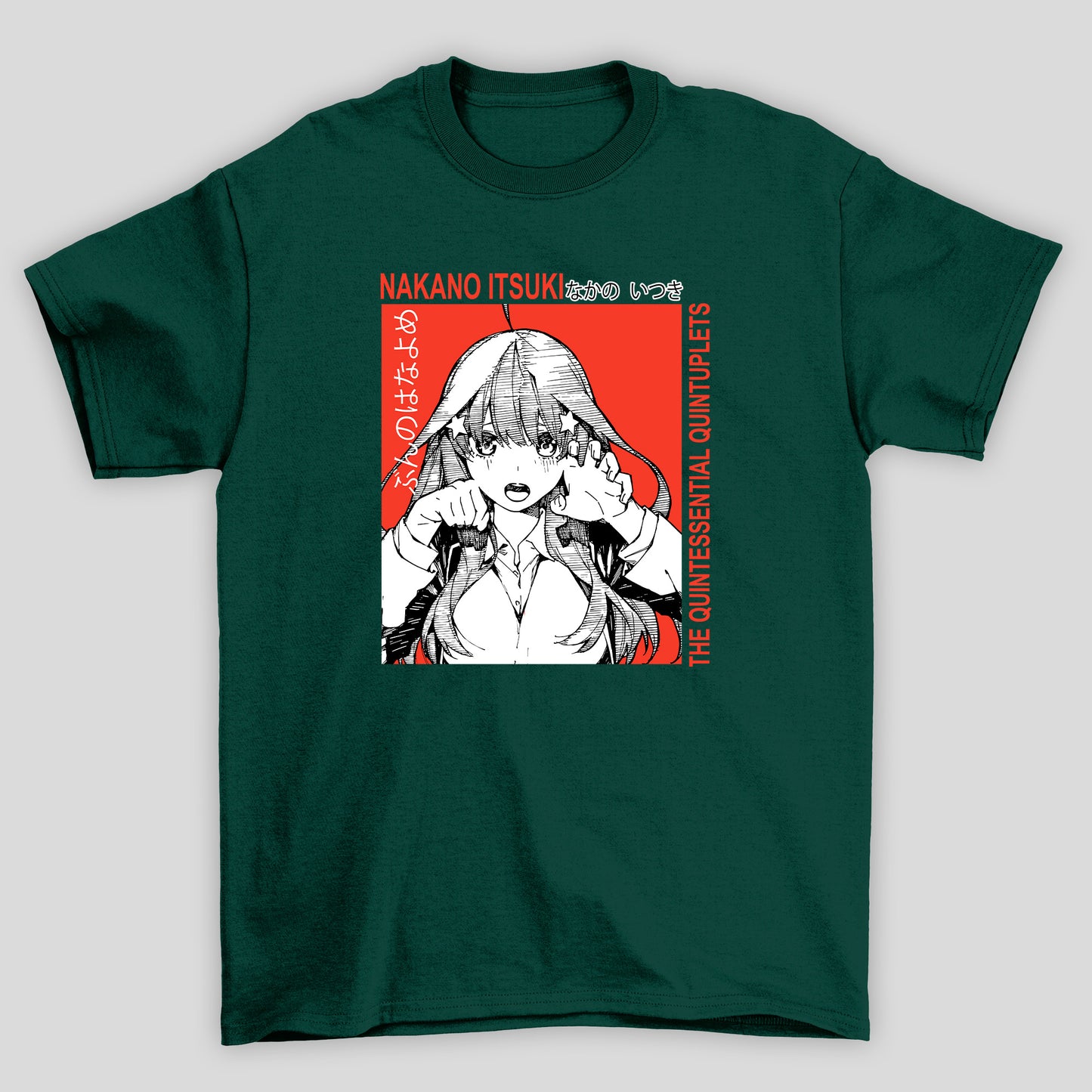 Camiseta Básica Unissex The Quintessential Quintuplets Nakano Itsuki