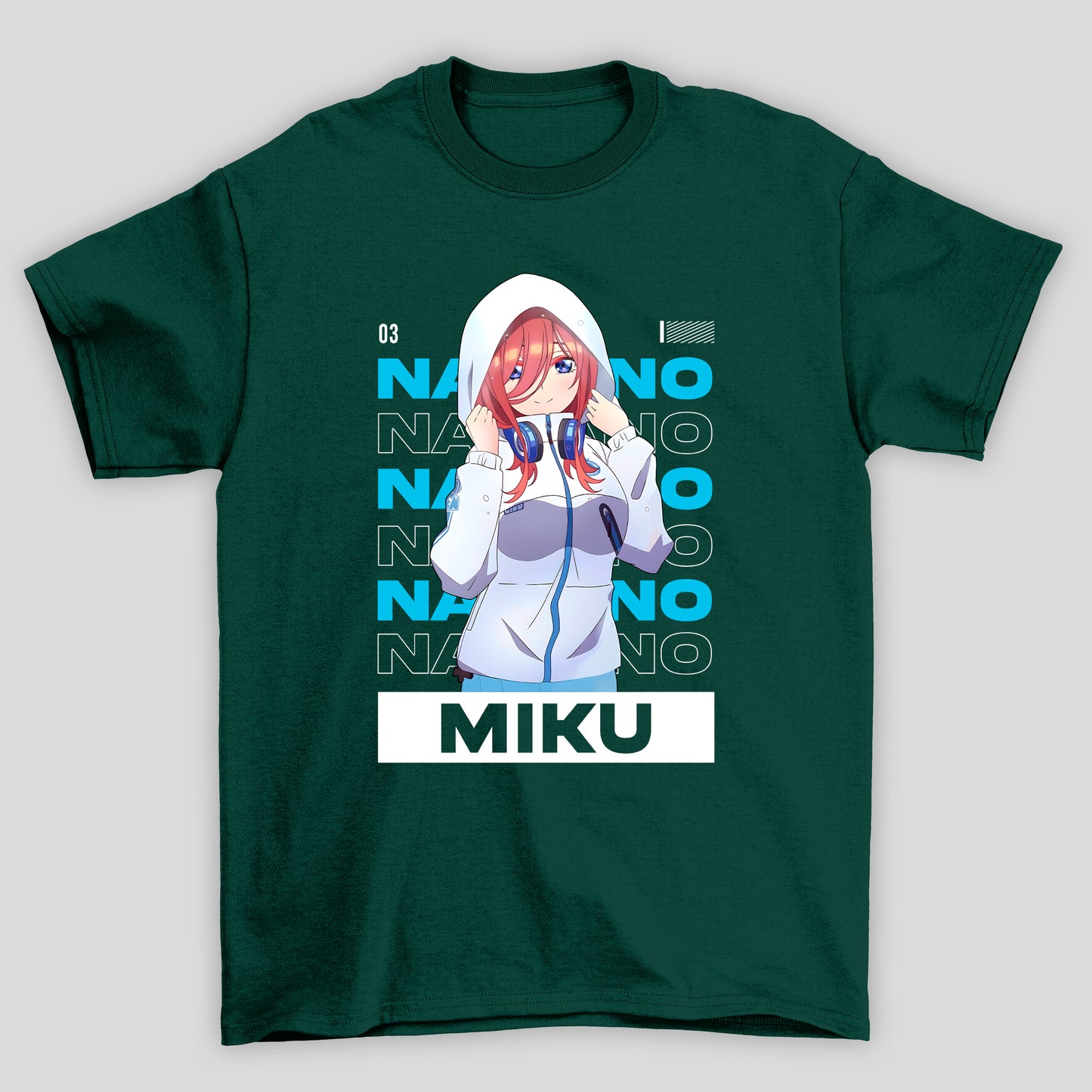 Camiseta Básica Unissex The Quintessential Quintuplets Miku Moletom