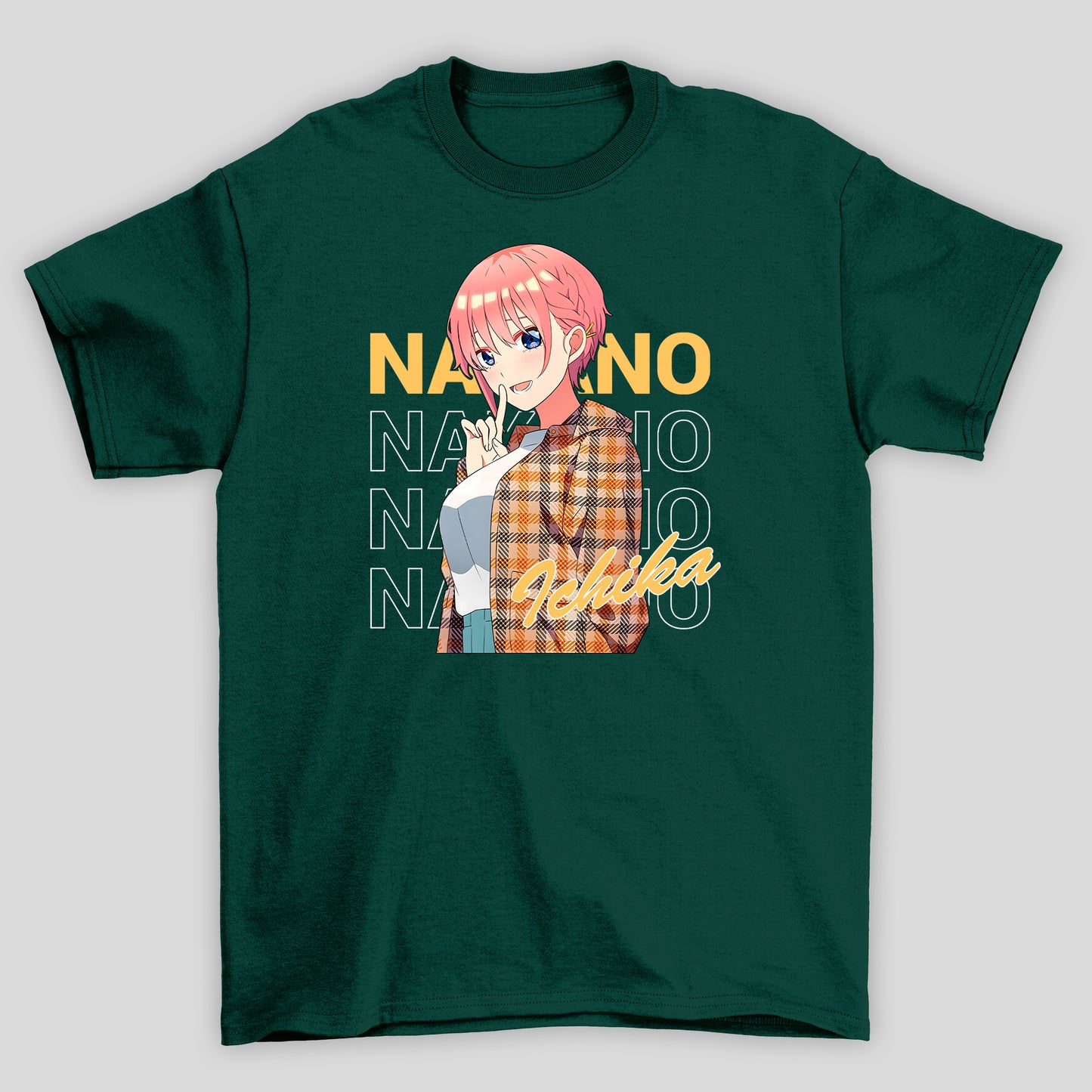 Camiseta Básica Unissex Ichika Xadrex The Quintessential Quintuplets